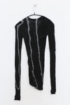 Marc le bihan dye T -shirt 1871 Black Tye Dye